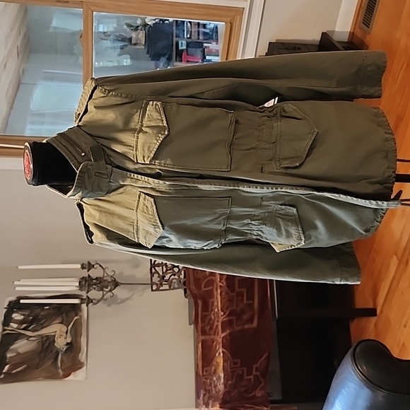 Ralph Lauren Army Green Women's Utility Jacket Mint  Lg W/ Hood Denim Supply NEW - Picture 1 of 14